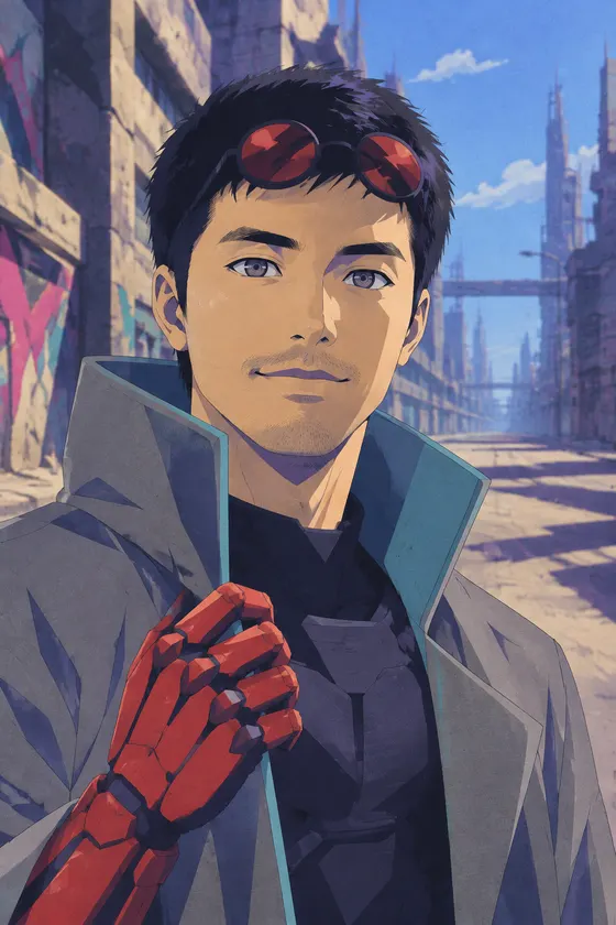 Burned-Out Legend style, portrait image